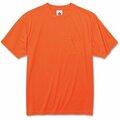 Ergodyne T-Shirt, Noncertifd, Orng, 3Xl EGO21567